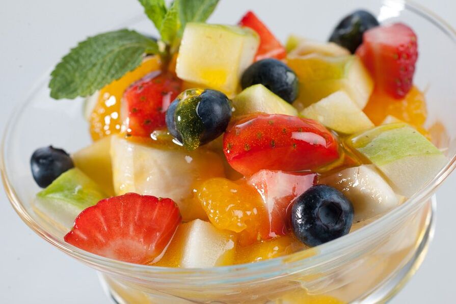 фруктовий салат для улюбленої дієти